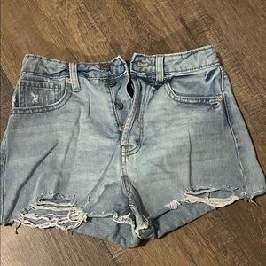 Wild Fable Light Blue Distressed Jean Shorts